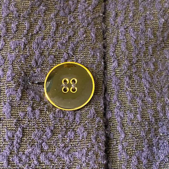 J. McLaughlin Prima Mock Neck Black & Blue Cardigan 3/4 Sleeve Women's Small - Picture 9 of 13